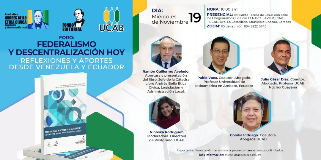 Programa de Divulgación Cecilio Acosta, Cátedra Libre Andrés Bello Ética Cívica, Legislación y Administracón Local, Universidad Católica Andrés Bello